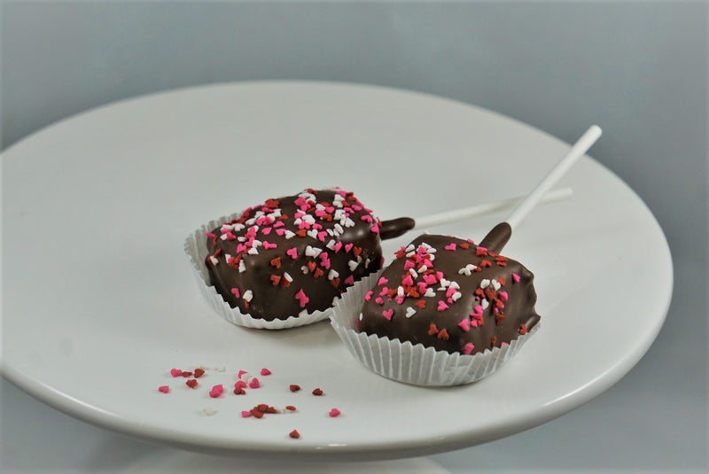 Valentine's Rice Krispies on a Stick