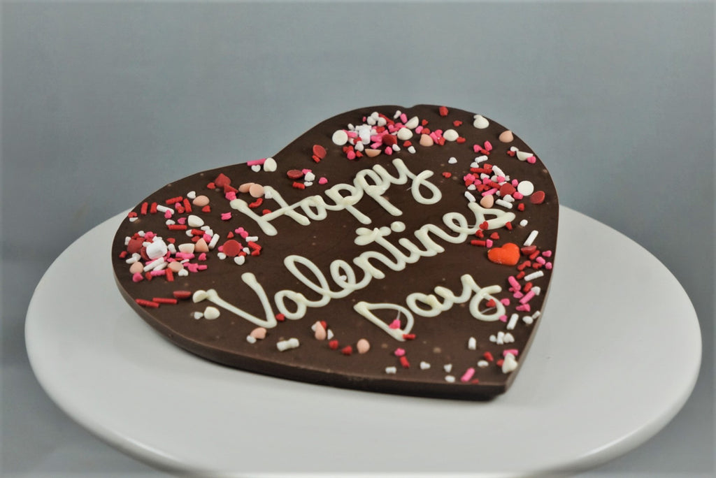 Chocolate Heart-Shaped Message Bar