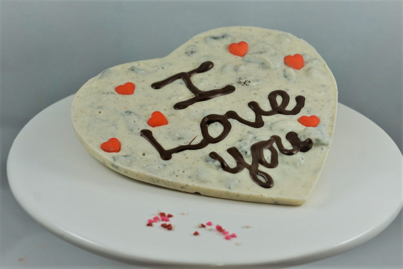 Chocolate Heart-Shaped Message Bar
