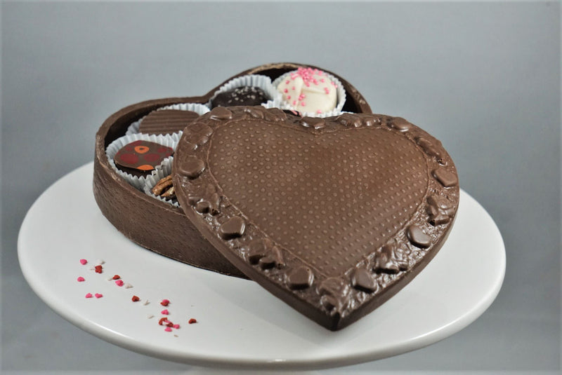 Medium Chocolate Lace-Top Truffle Box