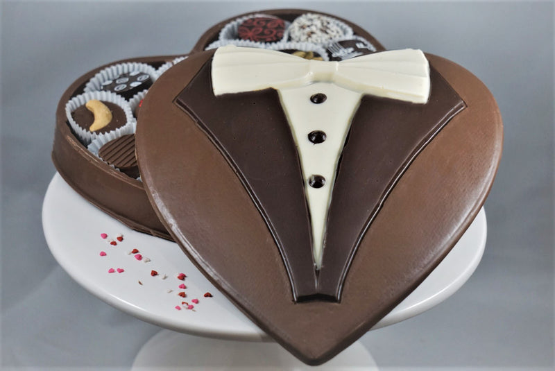 Large Chocolate Tuxedo Truffle Box