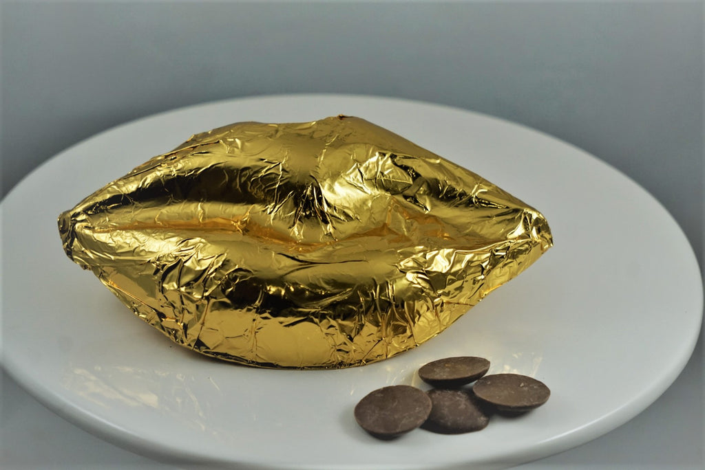 Foil-Wrapped Chocolate Lips