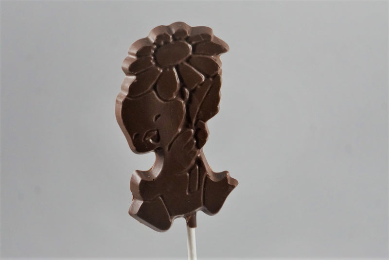 Easter Chick with Flower Lollipop