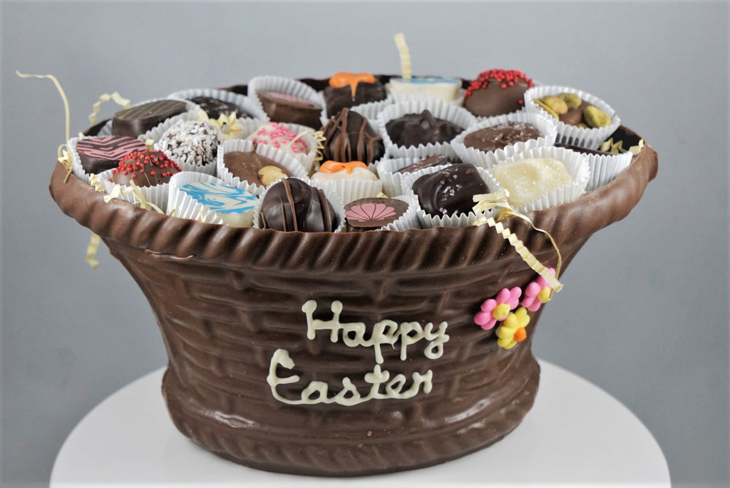 Large Chocolate Easter Basket with Truffles