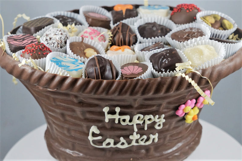 Large Chocolate Easter Basket with Truffles