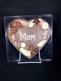 Chocolate MOM Heart with Seashells