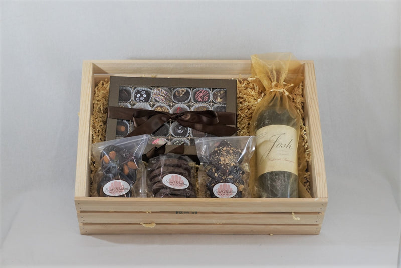 Large Crate with Wine