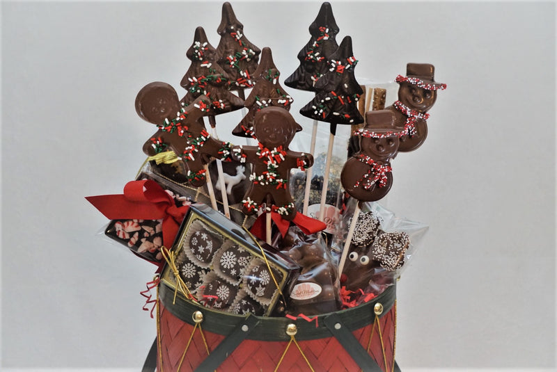 Christmas Drum Basket