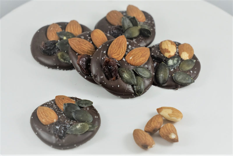 Dark Chocolate Fruit and Nut Drops