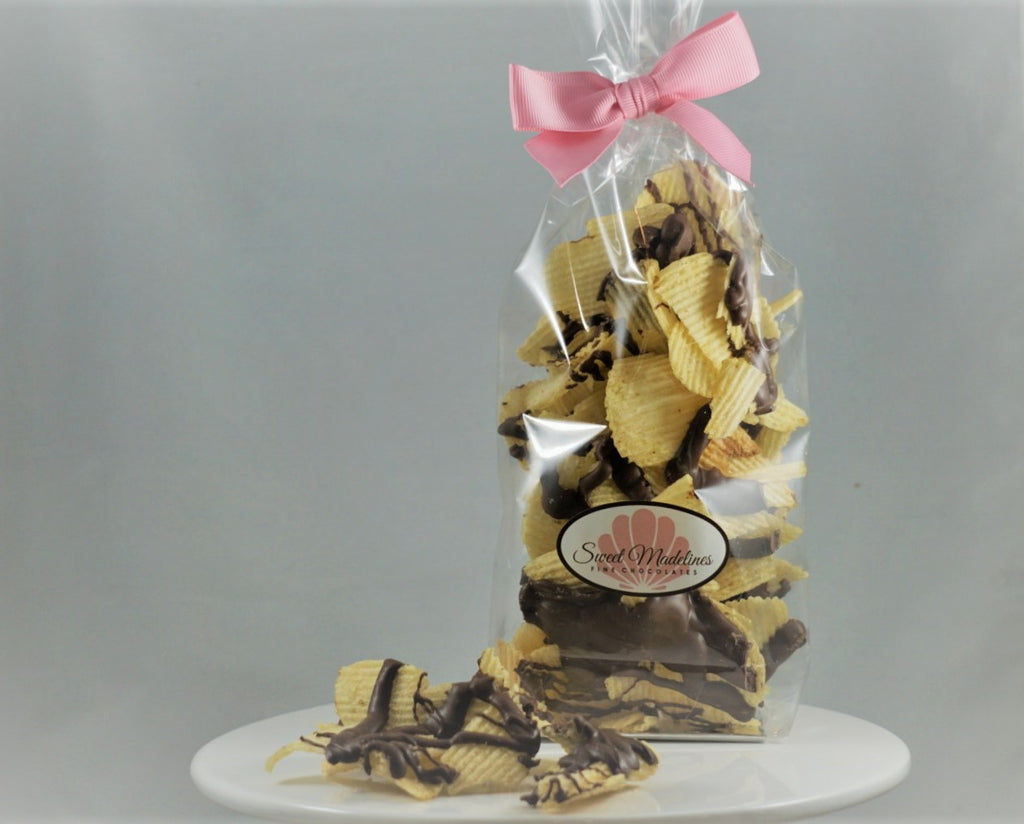 Chocolate Drizzled Potato Chips