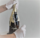 Chocolate Dipped Wine Bottle