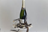 Chocolate Dipped Wine Bottle